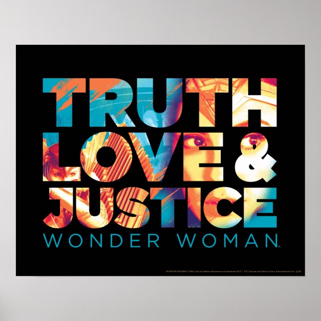 WW84 | Truth Liebe & Justice Wonder Woman Cutout Poster (Vorne)
