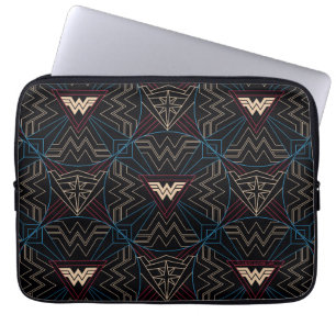 WW84   Wonder Woman Circular Geometric Pattern Laptopschutzhülle