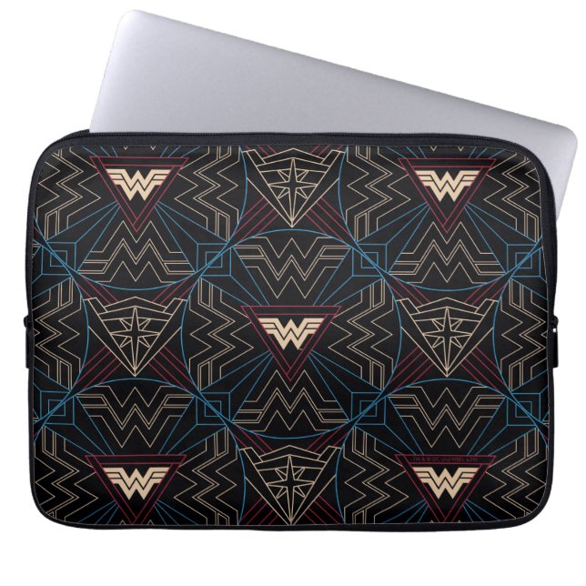 WW84 | Wonder Woman Circular Geometric Pattern Laptopschutzhülle (Vorderseite)