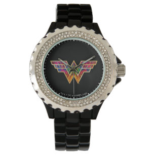 WW84   Wonder Woman Kaleidoscope Logo Armbanduhr