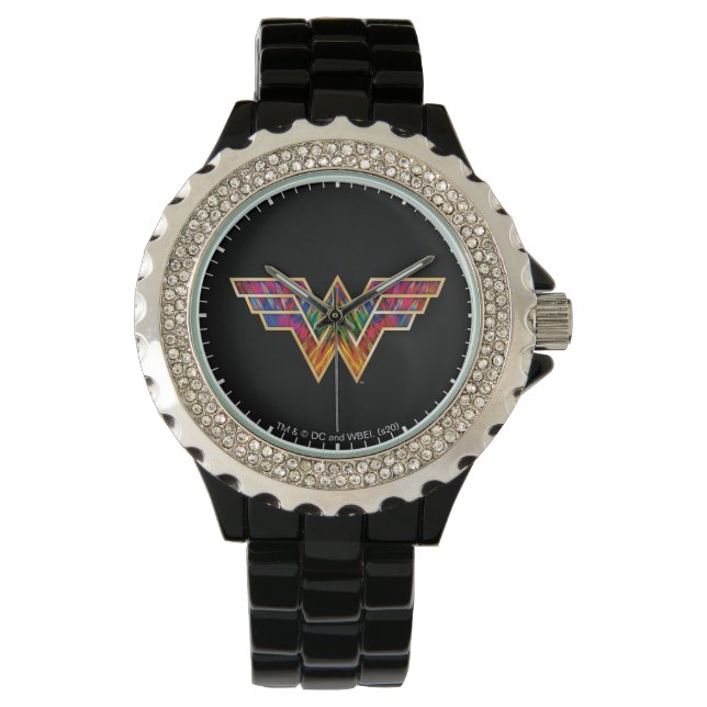 WW84 | Wonder Woman Kaleidoscope Logo Armbanduhr (Vorderseite)