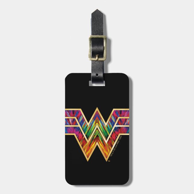 WW84 | Wonder Woman Kaleidoscope Logo Gepäckanhänger (Vorderseite vertikal)