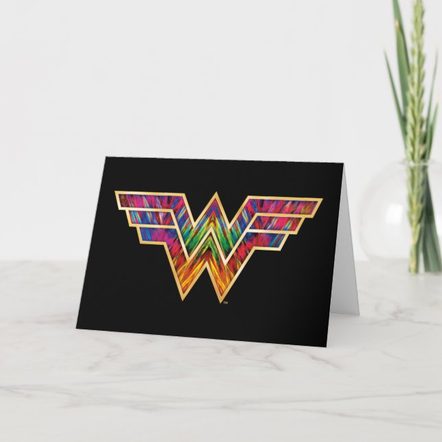 WW84 | Wonder Woman Kaleidoscope Logo Karte (Vorderseite)