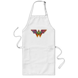 WW84 Wonder Woman Kaleidoscope Logo Lange Schürze