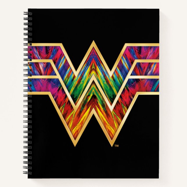 WW84 | Wonder Woman Kaleidoscope Logo Notizbuch (Vorderseite)