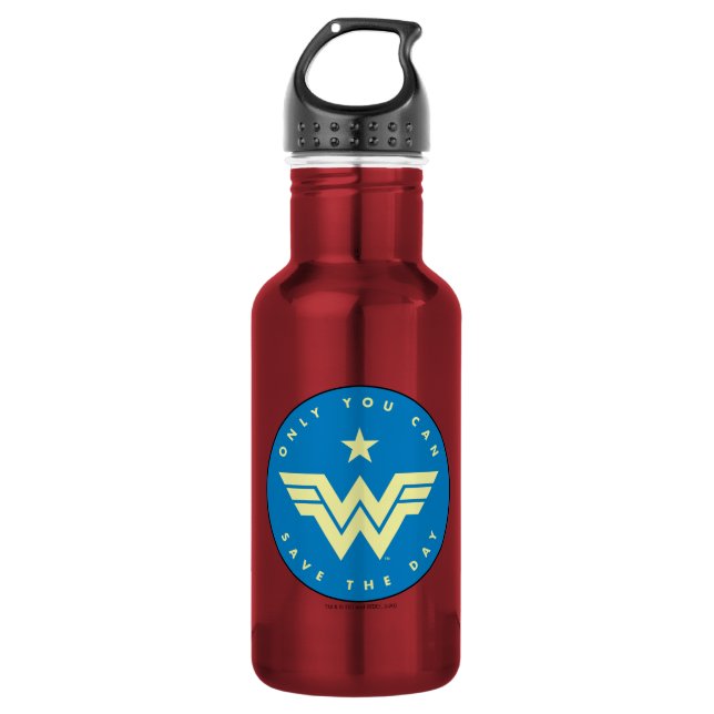 WW84 | Wonder Woman nur Sie können den Tag Gerette Edelstahlflasche (Vorderseite)