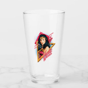 WW84 Wonder Woman Retrowave Character Abzeichen Glas