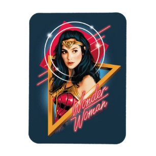 WW84 Wonder Woman Retrowave Character Abzeichen Magnet
