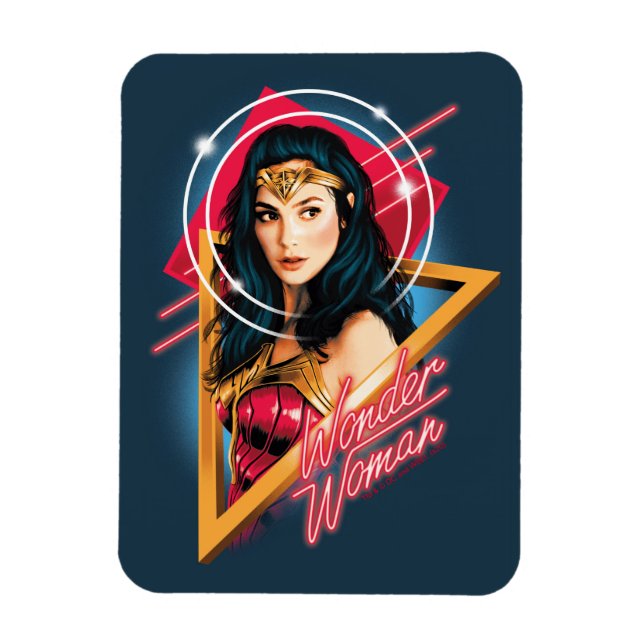 WW84 | Wonder Woman Retrowave Character Abzeichen Magnet (Vertikal)