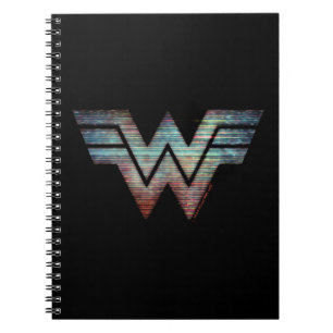 WW84   Wonder Woman TV Static Logo Notizblock