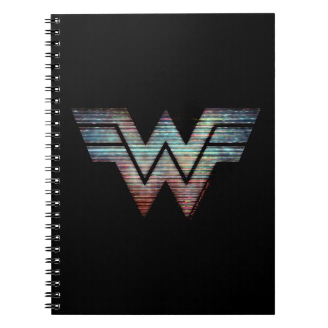 WW84 | Wonder Woman TV Static Logo Notizblock (Vorderseite)