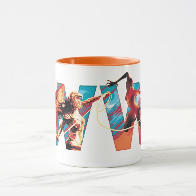 WW84 | Wonder Woman Vs. Das Cheetah WW Logo Tasse (Zentrum)