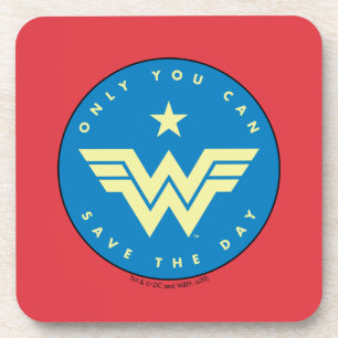 WW 84 Wonder Woman   Only You Can Save The Day Getränkeuntersetzer
