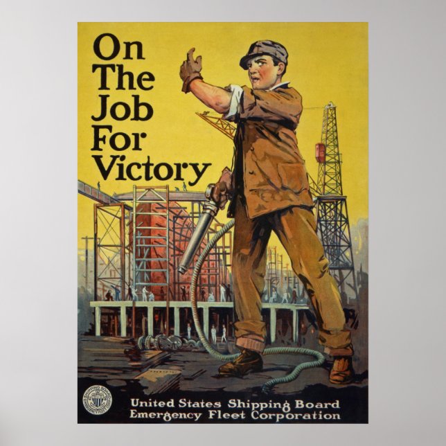 WW I ~ auf der Stelle für den Sieg Poster (Vorne)
