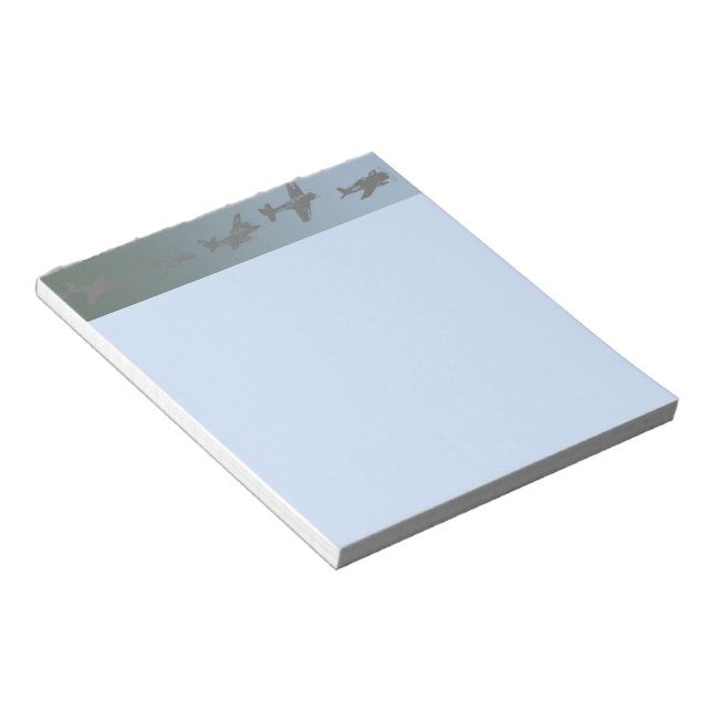 WW II Luftfahrzeuge Notizblock (angewinkelt)