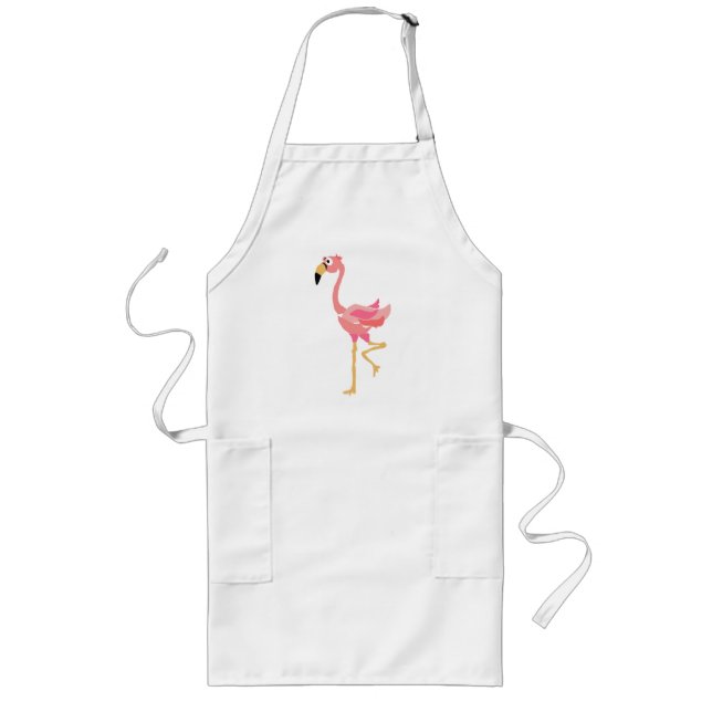 WW-, lustiger Flamingo-ursprünglicher Lange Schürze (Vorne)