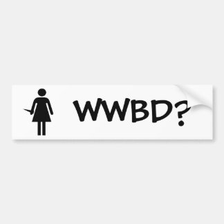 WWBD? AUTOAUFKLEBER