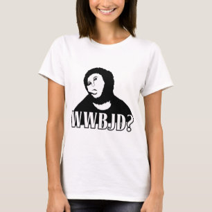 WWBJD? - Was würde Tier Jesus tun? T-Shirt