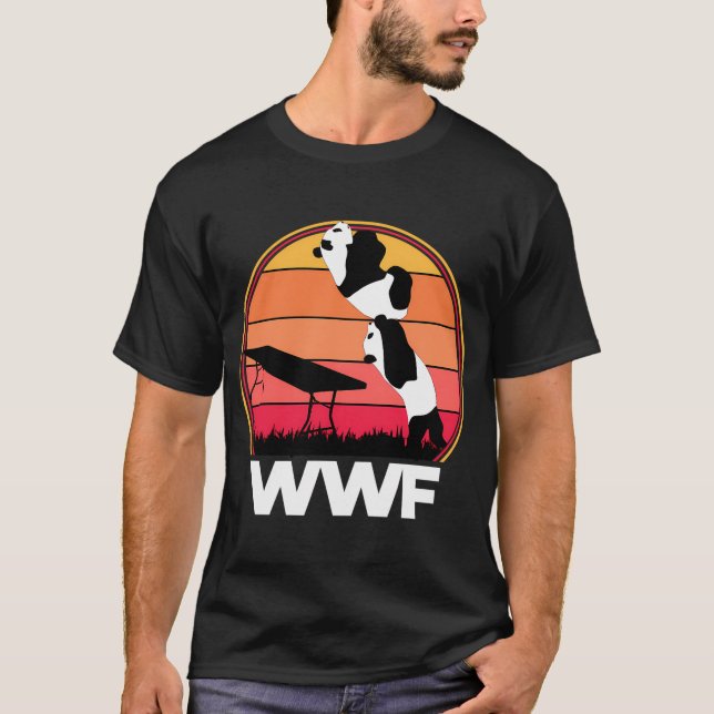 Wwf Wrestling Pandas T-Shirt (Vorderseite)