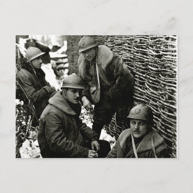 WWI American Field Service Postkarte (Vorderseite)