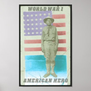 WWI - AMERIKAN HERO POSTER