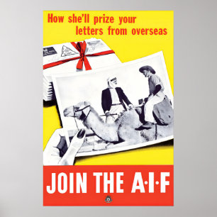 WWI-Australisches Propagandaposter Beitreten der A Poster