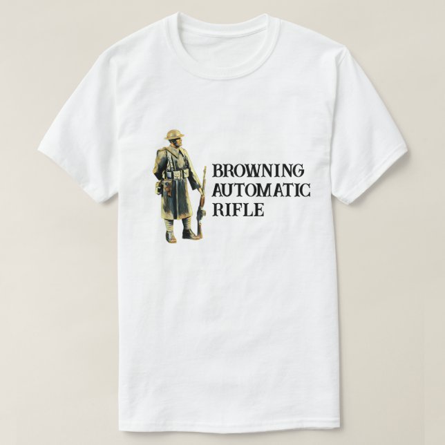 WWI-Doughboy-BAR-Gewehr T-Shirt (Design vorne)