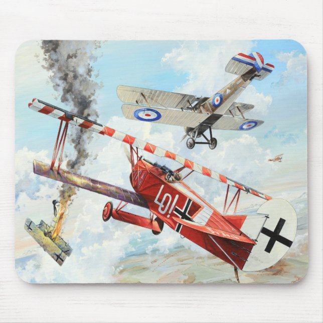 WWI ERNST UDET FOKKER D. VII MOUSEPAD (Vorne)