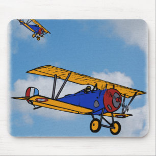 WWI-Flugzeuge zur Bekämpfung Mousepad