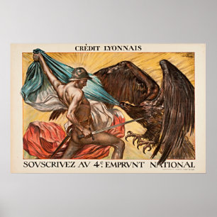 WWI Held vs Adler Vintage Poster