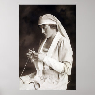 WWI Nurse Strickpullover Poster