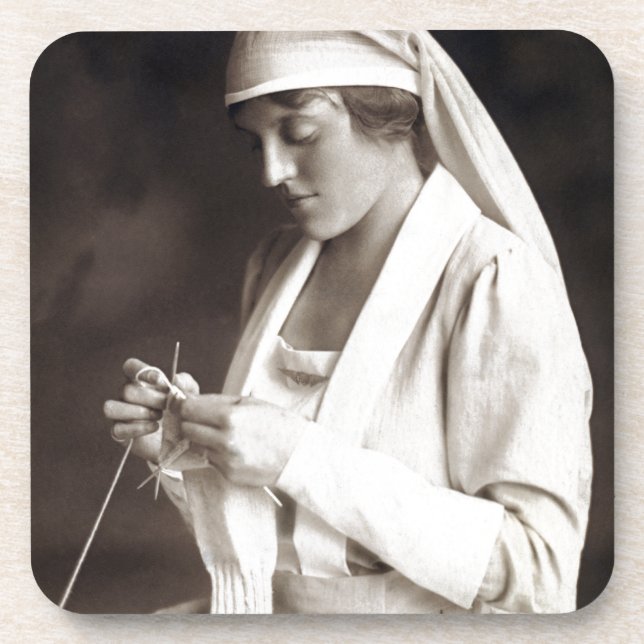 WWI Nurse Strickpullover Untersetzer (Vorderseite)
