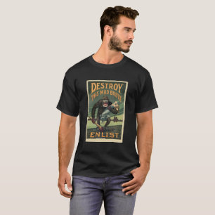 WWI Propaganda wütender Rohling T-Shirt