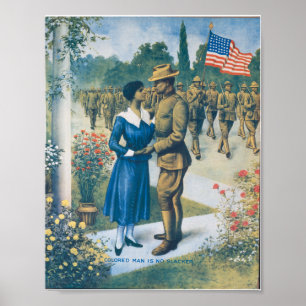 WWI Replica Poster: Der farbige Mensch ist kein Sl Poster