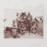 WWI-Soldaten in Gasmasken