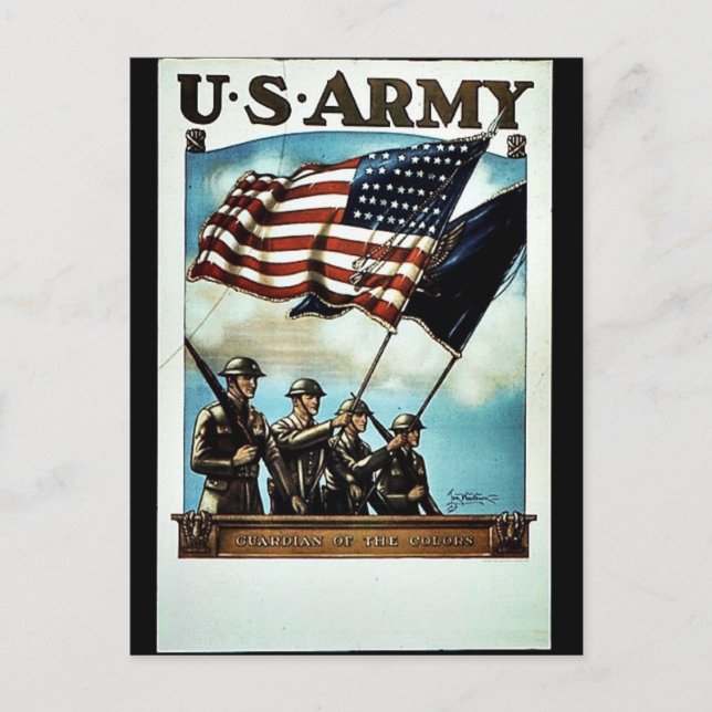 Wwii Army Recruit Postkarte (Vorderseite)