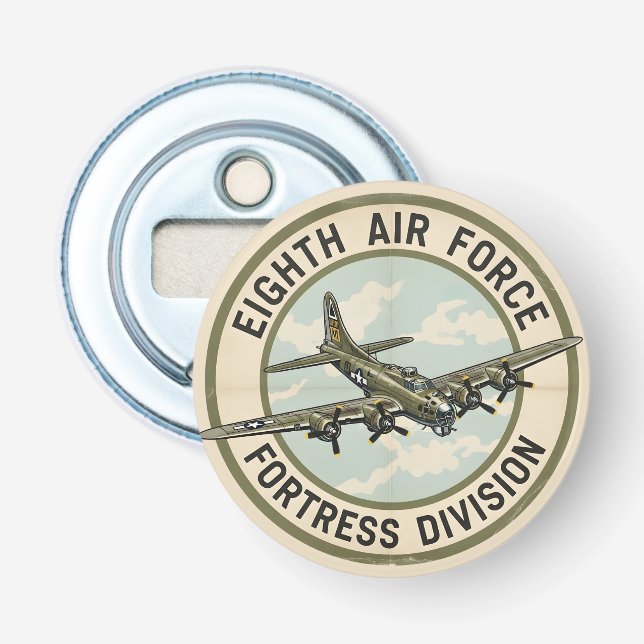 WWII B-17 Eighth Air Force Festungsdivision Flaschenöffner (Vorderseite)