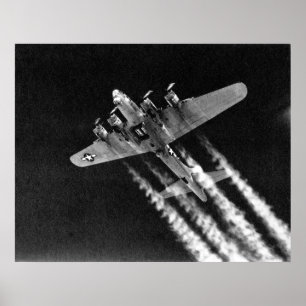 WWII B-17 im Flug Poster