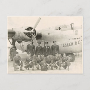WWII B-24 Crew Postkarte