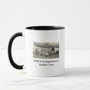 WWII B-29 Bomber Crew Foto Kaffee Tasse