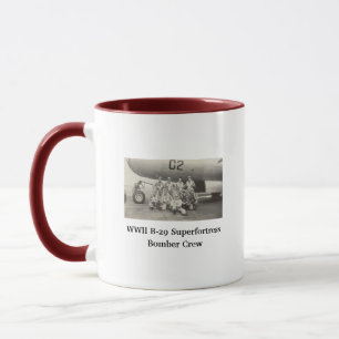 WWII B-29 Bomber Crew Foto Kaffee Tasse