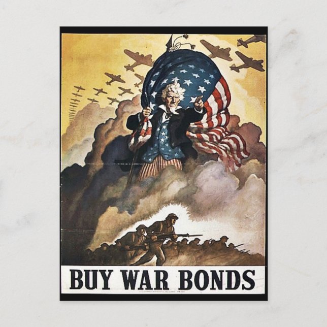 Wwii Bonds21 Postkarte (Vorderseite)