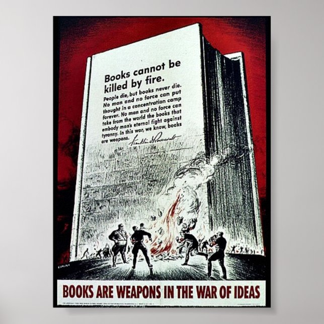 Wwii Books Poster (Vorne)