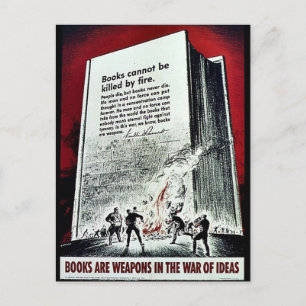Wwii Books Postkarte