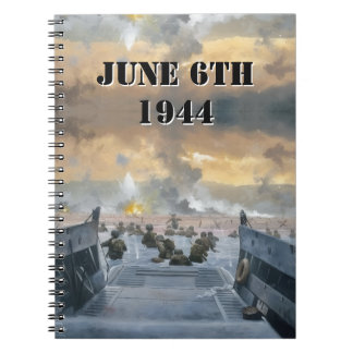 WWII D-Day Omaha Beach Notizblock