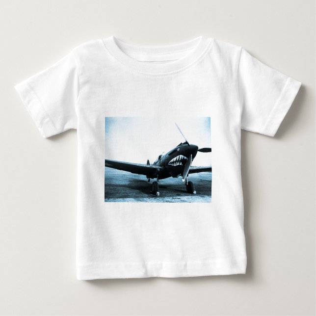 WWII das Flying Tigers Curtiss P-40 Baby T-shirt (Vorderseite)