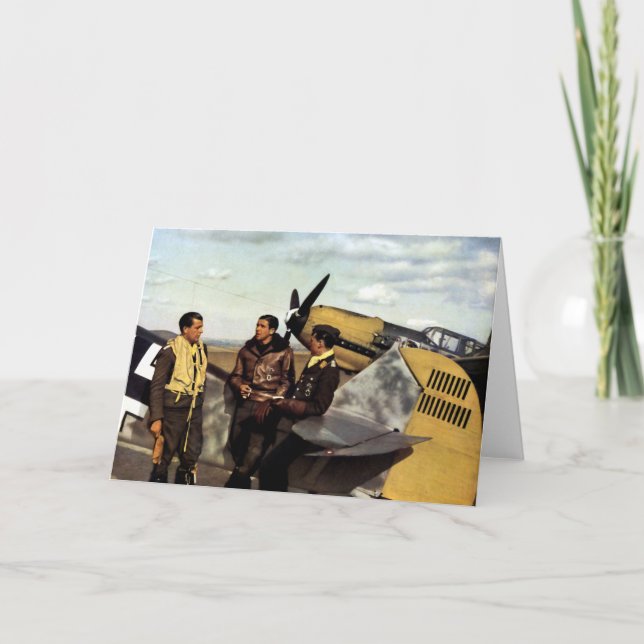 WWII deutsche Piloten ME-109 Karte (Vorderseite)