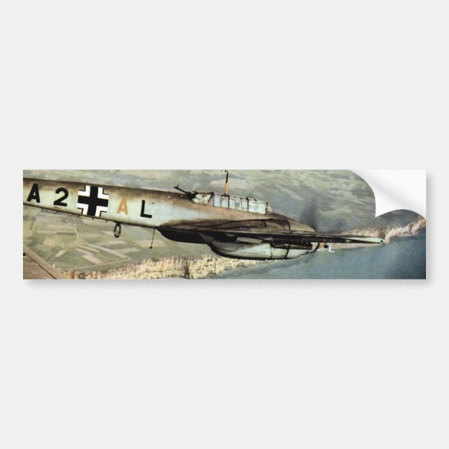 WWII deutsches ME-110 über englischem Kanal Autoaufkleber (Vorne)