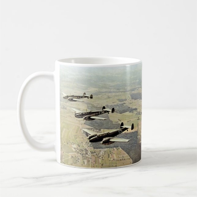 WWII drei Messerschmitt ME-110 Tasse (Links)
