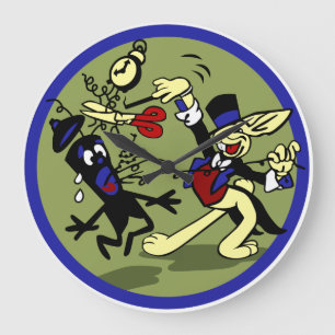 WWII EOD Rabbit Große Wanduhr